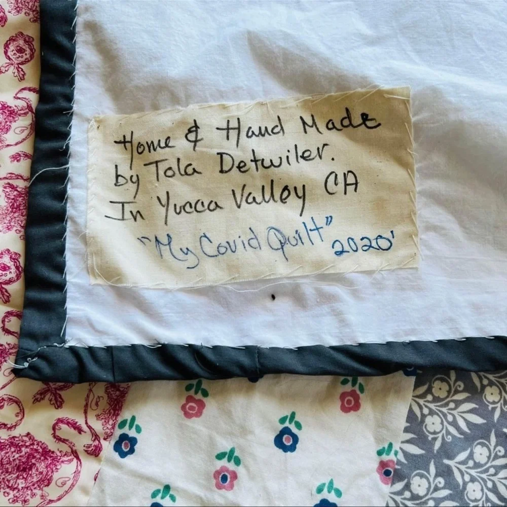 62”x72” New Twin Size Cotton Handmade Quilt .